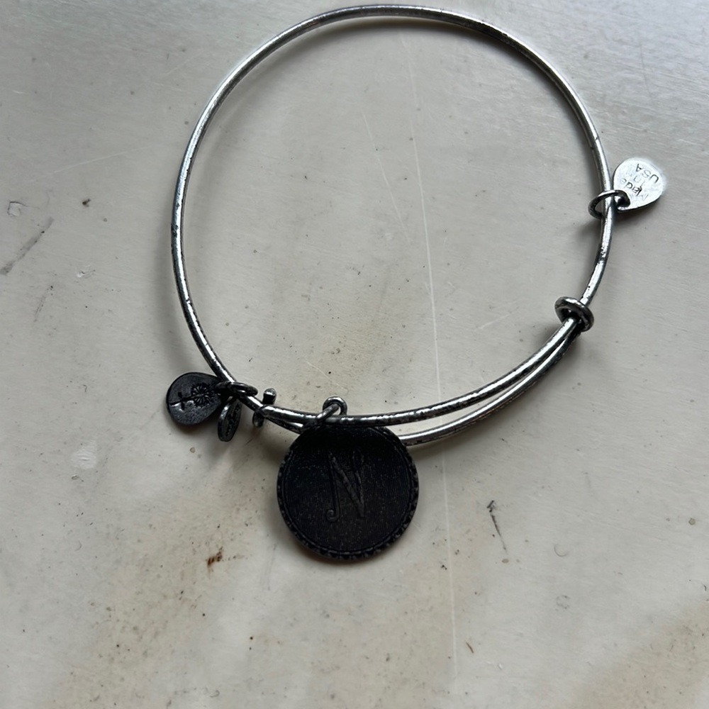 Alex and Ani N Bracelet Silver